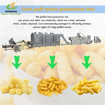 Effektiv Stable Puffed Snack produktionslinje